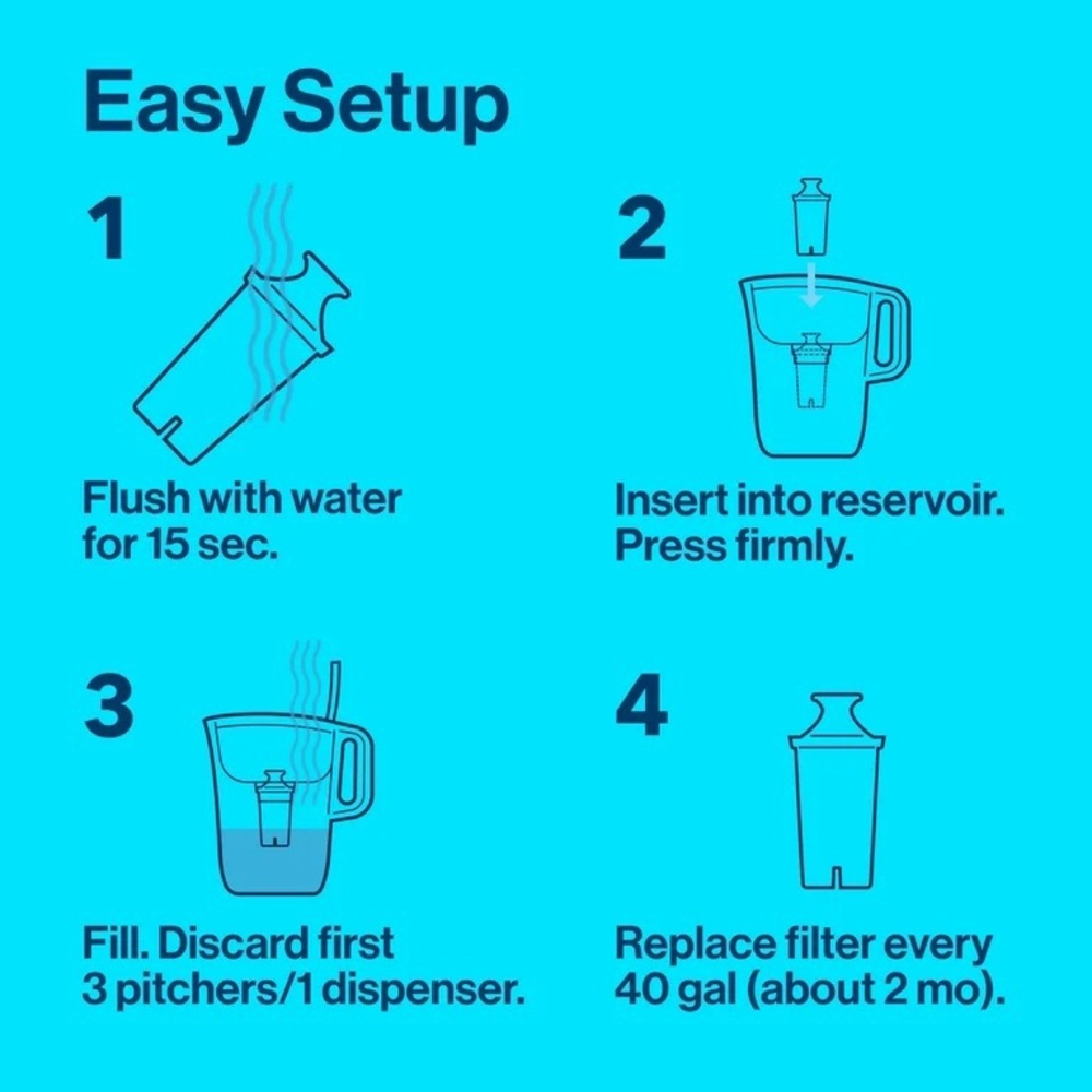 Brita Water Filter Pitcher - 6 Cups - Picture 8 of 12